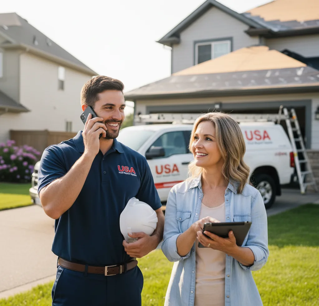 USA Roof Repair Experts customer support in Basin